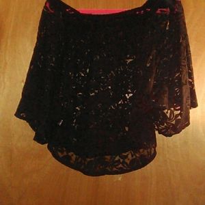 Black knit blouse